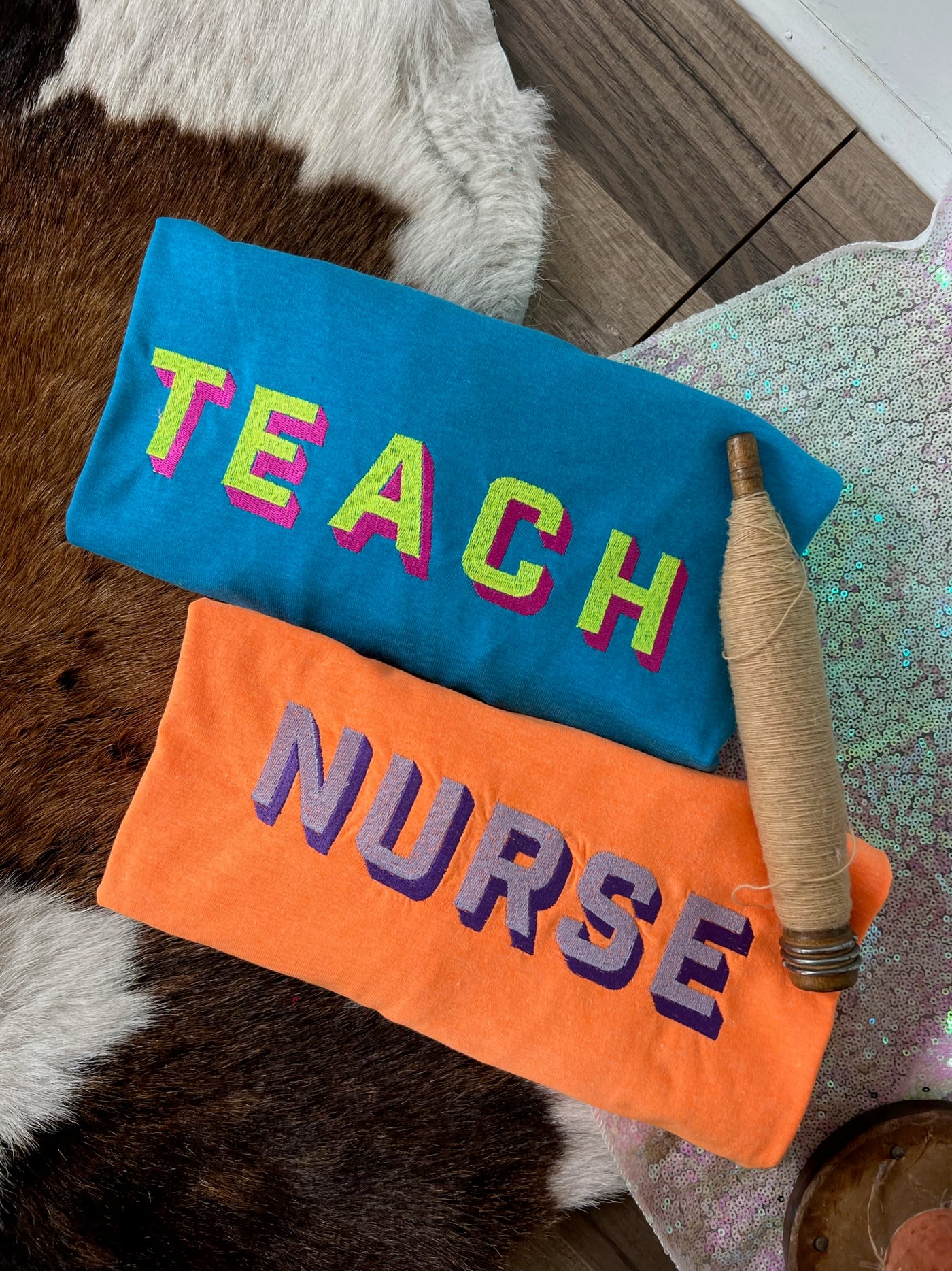 Nurse | Neon Color Block Tee