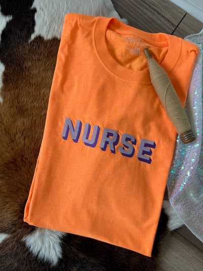 Nurse | Neon Color Block Tee