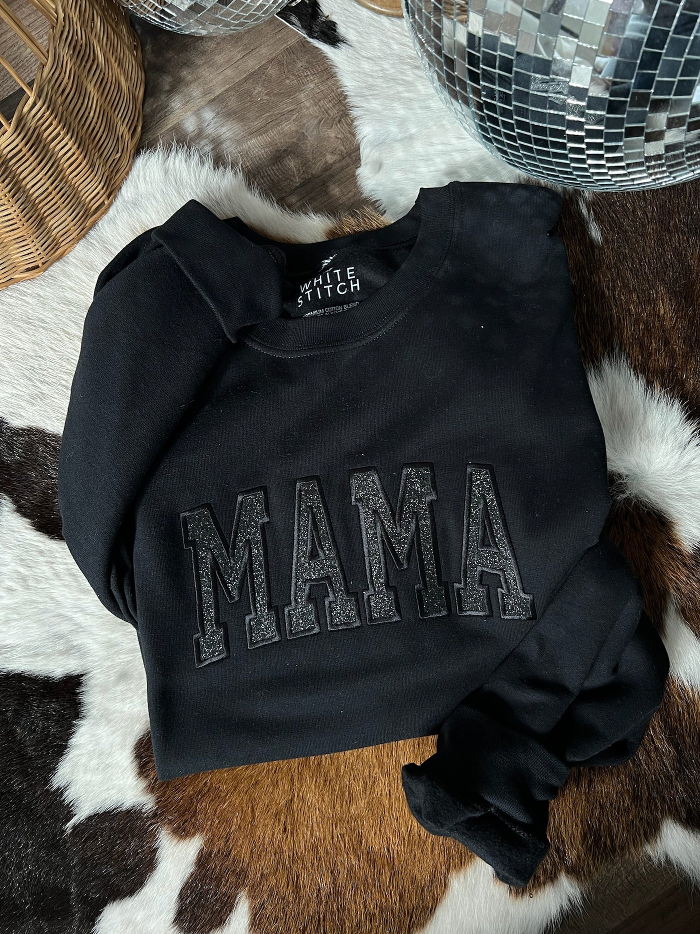 MAMA Black On Black Sparkle | Handmade