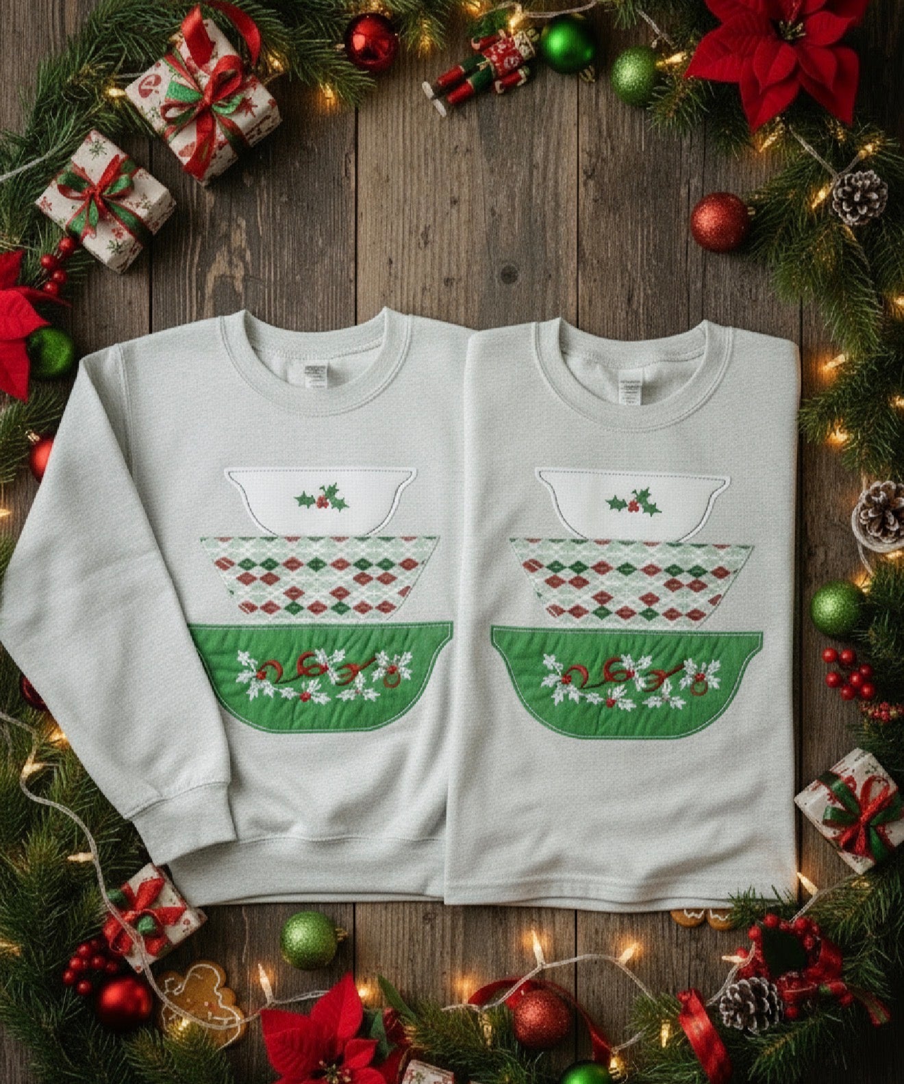 Christmas Vintage Bowl Dish Apparel