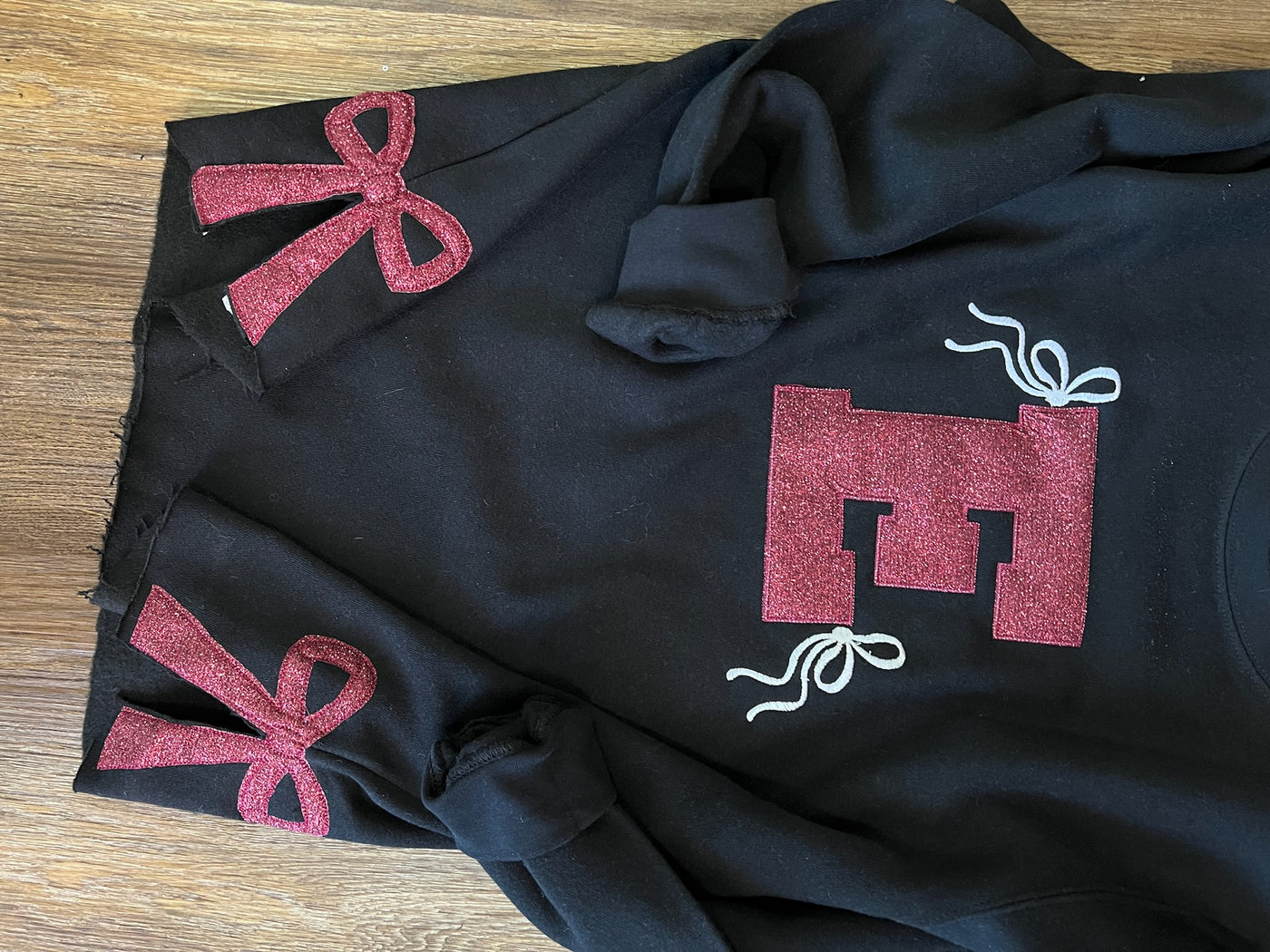 School Abbreviation Bow Sweatshirt | Customizable