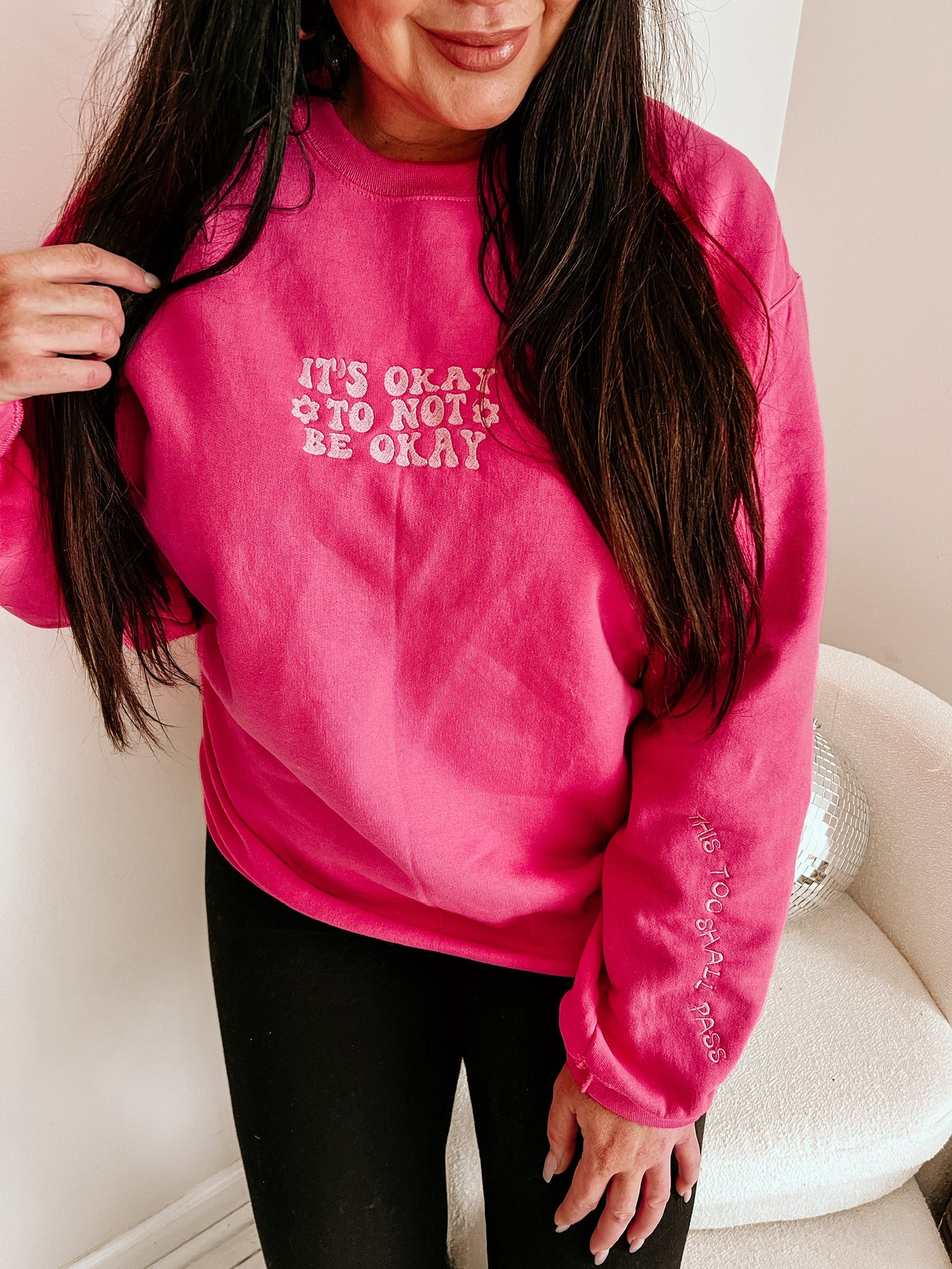 It's ok to not be ok | Embroidered