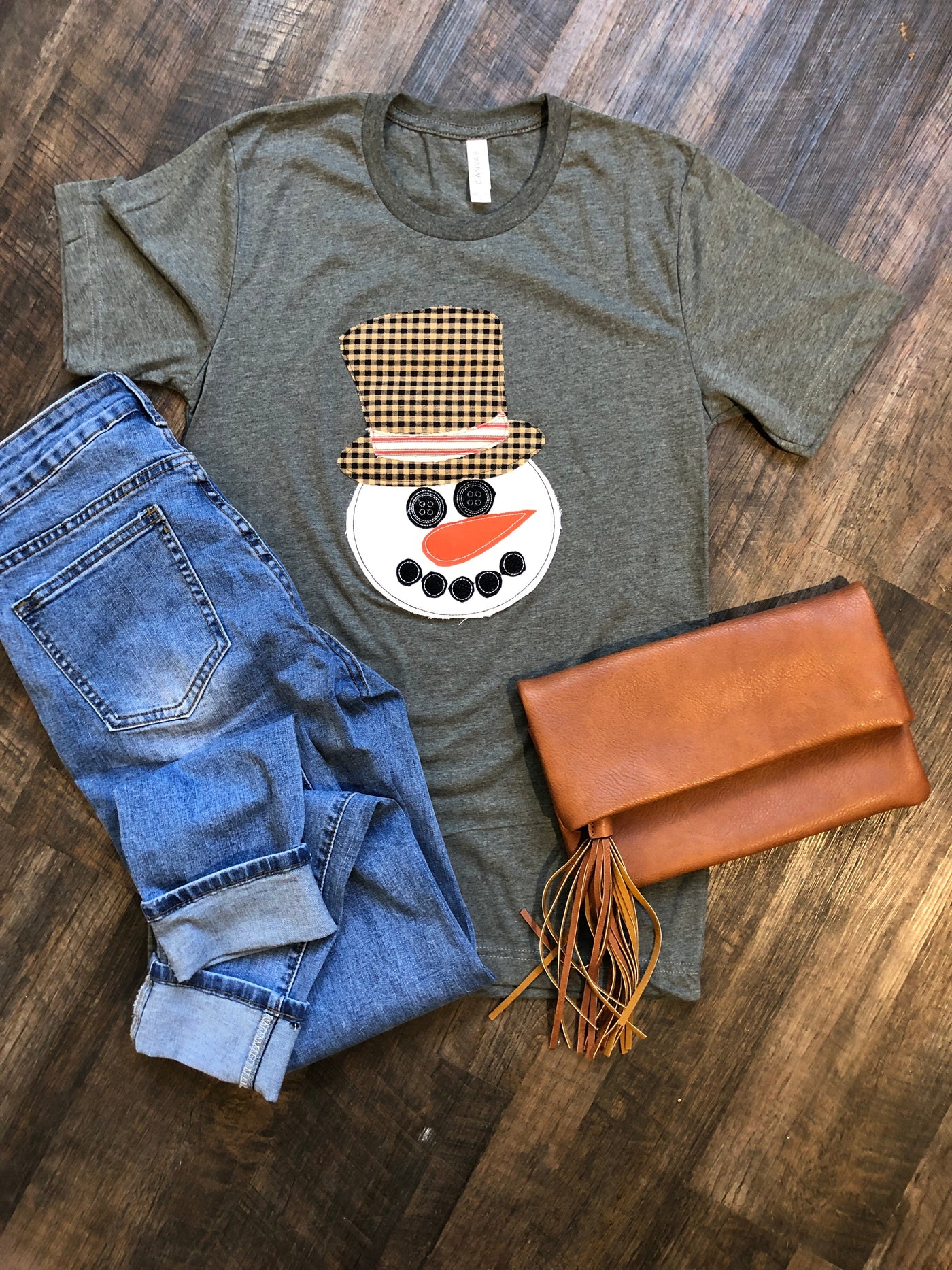 Vintage Snowman Tee